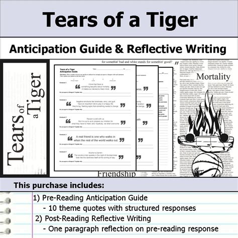 tears of a tiger summary test chapters 1 22|tears of a tiger anticipation.